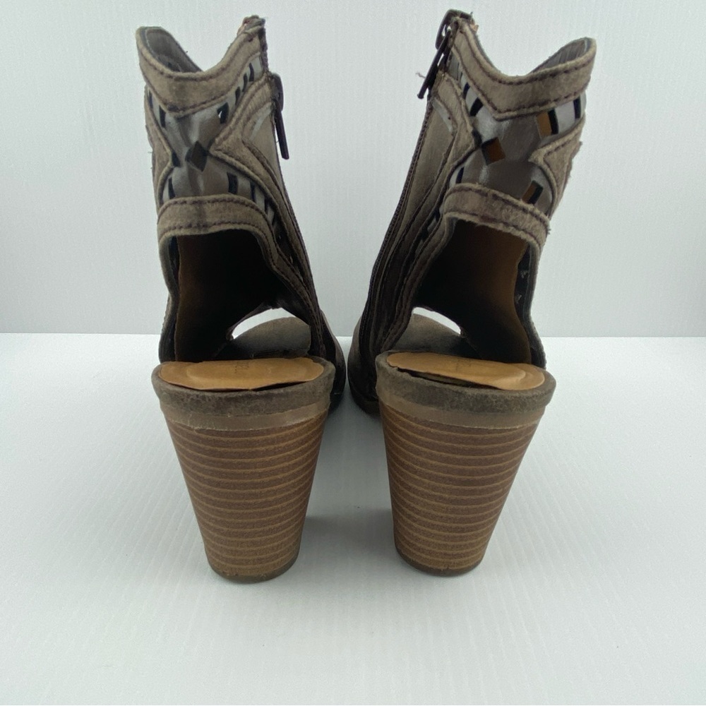 Maurices Block Heeled Shoes Glenda Sz 8.5M Zipper Side - Picture 7 of 12